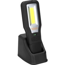 Leaf Shop Feneri Mıknatıslı Şarjlı Güçlü Beyaz ve Sos Işıklı Kamp Lambası LED Aydınlatma Ultraviole Işık