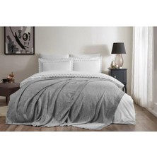 Özdilek Gelin Seti Triko Battaniye Nadıa Gri