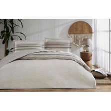 Özdilek Kapitoneli Nevresim Takımı Ranforce Tek Kişilik Bej Coser