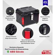 Rexx Pro-X 45 Litre Motosiklet Arka Çanta Siyah (Motozilla )