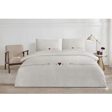 Özdilek Nevresim Takımı Nev Çift Kişilik Bej Heart Lıne