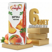Meysu Nektar Şeftali 6X200 ml