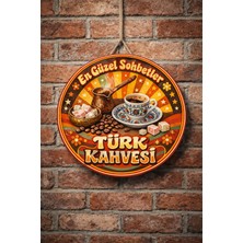 Mayeka Cafe Restoran Için Türk Kahvesi Retro Kahve Duvar Kapı Tablo Süsü Ahşap Askılı Pano Tabela No 22