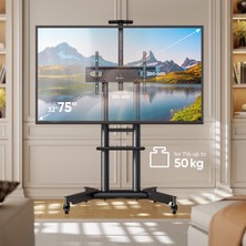Onkron TS1571-B Tekerlekli Mobil Tv Sehpası - 32" - 75" Ekranlar Için (Maks. 60 Kg)
