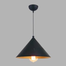 Ronisu Aydınlatma Addison Siyah Konik Tasarım Modern Sarkıt Tekli Avize Ra-Avz- 4982-90-64