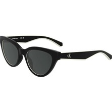 Calvin Klein Jeans Ckj 25301S 001 47 Kadın Cat Eye Siyah Kemik Güneş Gözlüğü