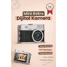 Torima Mini Dijital Kamera Selfie Video Vlog Kamerası Mini Anahtarlık 1080P CMR35 Siyah