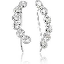 Aya Diamond Gümüş Su Yolu Küpe