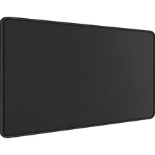 Misda Store Classic Mouse Pad 90X40 - Büyük Boy Mousepad Kaymaz Taban Baskısız - Siyah Fare Altlığı Dikişli Kenar Baskısız Ofis Tipi Masa Koruyucu - Gaming Fare Klavye Altlığı (90X40)