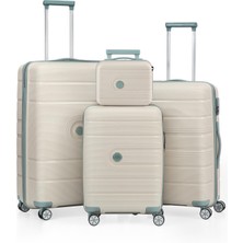 Ççs 5247 Polipropilen Kırılmaz 4 Lü Valiz Seti