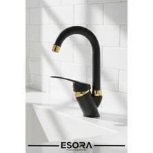 Esora Baston Borulu Mix Mutfak Eviye Bataryası Musluğu Çift Su Girişli