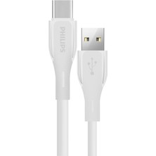 Misda Store DLC4001A Usb-C Şarj ve Data Kablosu, Hızlı Şarj, 3A Yüksek Akım, 1 Metre, Dayanıklı Slikon Kablo (Beyaz)