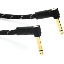 Misda Store Deluxe Series Instrument Cable Black Tweed - 90CM Enstrüman Kablosu