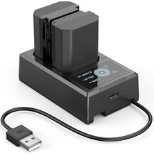 Misda Store 2 Pack NP-FZ100 Battery And Charger Kit 2040MAH, Dual Charger With Usb-C Port For Sony Fx3, FX30, A7 Iıı, A7S Iıı, A7 Iv, A7R Iv, A7C, A7C R, A7C Iı, A9, A9 Iı, Zv-E1, A6700-3824