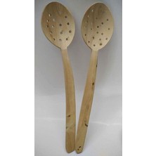 Misda Store Delikli Kevgir Kaşık 28 cm El Yapımı B-4