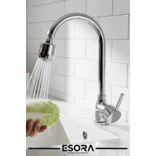 Esora Lüx Mutfak Bataryası Oynar Başlıklı 2 Fonksiyonlu Çeşme