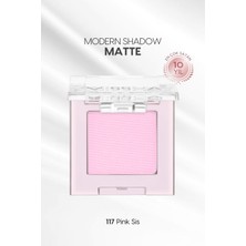 MISSHA Yumuşak Dokulu, Dökülme Yapmayan Mat Tekli Göz Farı Modern Shadow Matte (117 Pink Sis)