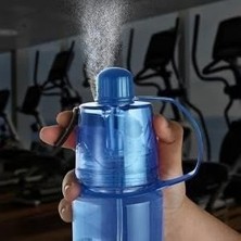 Leaf Shop Spreyli Suluk Kırılmaz Matara 600ML Özel Gıda Pet Süper Sağlam Sprey Matara Serinletici