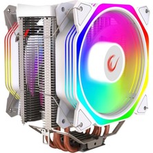 Misda Store Octagon C60 Beyaz 57CFM 1800RPM 2X12CM Argb AM5/LGA1700 Uyumlu Hava Soğutmalı Cpu Fan