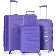 Ççs 5247 Polipropilen Kırılmaz 4 Lü Valiz Seti