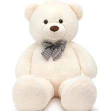 Leaf Shop Sevimli Peluş Şaşkın Ayı 80 cm - Sevgiliye Özel Hediye Beyaz