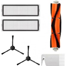 Leaf Shop Siyah Mi Vacuum Mop 1c 2 In 1-Vacuum Mop Pro 2+3d (Dikkat: Kameralı-Plus Global)-Vacuum Mop 2 Ultra Uyumlu Hepa Filtre,fırça Yedek Parça Seti-6 Parça