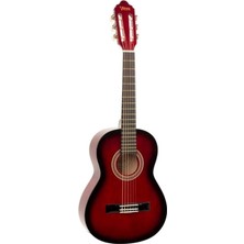 Misda Store Kırmızı (3/4 Boy) Klasik Gitar (Kılıf+Yedek Tel Seti+Pena)