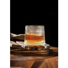 Leaf Shop 2li Karıştırıcı Kokteyl Bardağı - Meşrubat Bardak Takımı - Dönme Mekanizmalı- 150 ml