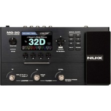 Leaf Shop Mg-30 Gitar Çok Efektli Pedal Gitar/bas/akustik Amp Modelleme Işlemcisi, Ir Yükleyici, Beyaz Kutu Algoritması, Efx Yönlendirme, 4 '' Renkli Lcd, Nmp-2 Ayak Pedalı Dahil