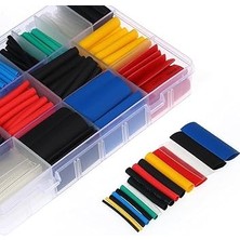 Leaf Shop Home 560 Parça Isıyla Daralan Makaron Kablo Koruyucu Set, Elektrik Kablosu Için Isıya Dayanıklı Koruyucu, Kutulu, Çeşitli Boyutlarda