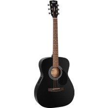 Leaf Shop Ince Kasa Elektro Akustik Gitar AF510E-BKS (Mat Siyah)