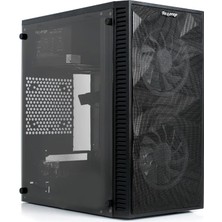 Leaf Shop Magic Mikro Atx 2 Rainbow Fanlı Mesh Panel Akrilik Gaming Oyuncu Bilgisayar Kasası (0, Watt)