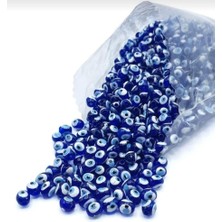 Yiğit Aksesuar Mercimek Danagöz Nazar Boncuğu Saç Boncuğu Takı Marteniçka Boncuğu 100 Adet