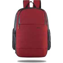 Misda Store BP-IT805 Parma 15.6" Notebook, Laptop Sırt Çantası-Bordo
