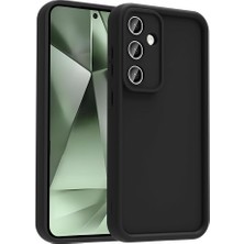Misda Store Samsung Galaxy S24 Fe ile Uyumlu Kılıf Siyah Kamera Korumalı Tage Kapak (Samsung Galaxy S24 Fe ile Uyumlu, Siyah)