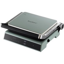 Leaf Shop Gem Retro Dijital Izgara & Tost Makinesi – 2000 W, 290×212 Mm, LCD Dokunmatik Kontrol | Mint Yeşil