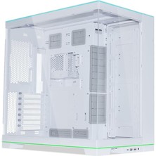 Leaf Shop Li O11D Evo Rgb Bilgisayar Kasası, Entegre Rgb Aydınlatma, 455 mm Gpu Içermez, 420 Mm'ye Kadar Radyatör, Çelik, Alüminyum, Sertleştirilmiş Cam, Beyaz