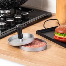 Leaf Shop YK1579 Alüminyum Hamburger ve Köfte Kalıbı Köfte Presi Şekillendirici Burger Press Pratik Köfte Yapma Aparatı