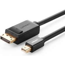 Leaf Shop 4K Mini Display Port To Display Port Dönüştürücü Kablo 1.5 Metre Siyah