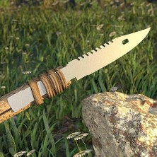 Leaf Shop Ayısı® Hunter™ Bıçak Stili Bushcraft Mızrak Ucu