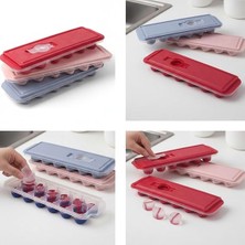 Leaf Shop 2 Adet Silikon Tabanlı Buzluk, 12'li Buz Kalıbı, Pratik ve Esnek Silikon Tabanlı Buzluk Seti - Içeceklerinizi Serin Tutun!