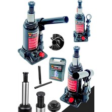 Leaf Shop Germany Style Titanium Pro Black 2 Ton Hidrolik Araba Karavan Oto Şişe Kriko