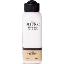 Leaf Shop Akrilik Boya, 140ML, Kırık Beyaz 3670