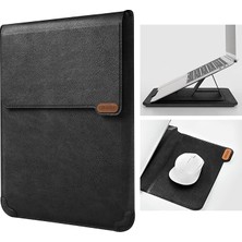 Leaf Shop Dizüstü Bilgisayar Kılıfı Laptop Standı, 13-14 Inç Bilgisayar Darbelere Dayanıklı Çanta 13 Inç MacBook Pro ve MacBook Air, Xps 13, Surface Book 13,5 Inç, iPad Pro 12,9 Inç, Siyah Doku