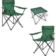 Leaf Shop Çantalı Katlanır Kamp Piknik Koltuğu Masa Seti Bahçe Plaj Masalı Sandalye Takımı Bardaklı Askılı Set