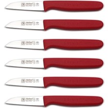 Leaf Shop Sürmene 6'lı Meyve Bıçağı Seti 61007 (Kırmızı)