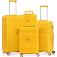 Ççs 5247 Polipropilen Kırılmaz 4 Lü Valiz Seti