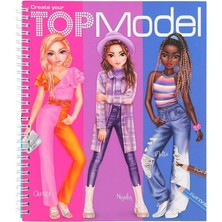 Leaf Shop 12447 Create Your Topmodel – Boyama Kitabı Seti, 40 Sayfa, Moda Kıyafetler Tasarlamak Için