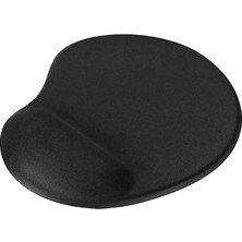 Leaf Shop Oval Siyah Bilek Destekli Mouse Pad Ergonomik Kaymaz Taban Oyun ve Ofis Için Fare Altlığı Suya Tere Dayanıklı Mouse Pad (2 Adet)