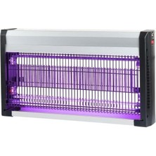 Leaf Shop Watt Mor Işıklı Yeni Nesil Sinek Öldürücü 2X15W Cızz Sivrisinek Yokedici Tavana Asılan 2 Lambalı